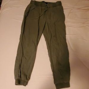 Twill high rise jogger